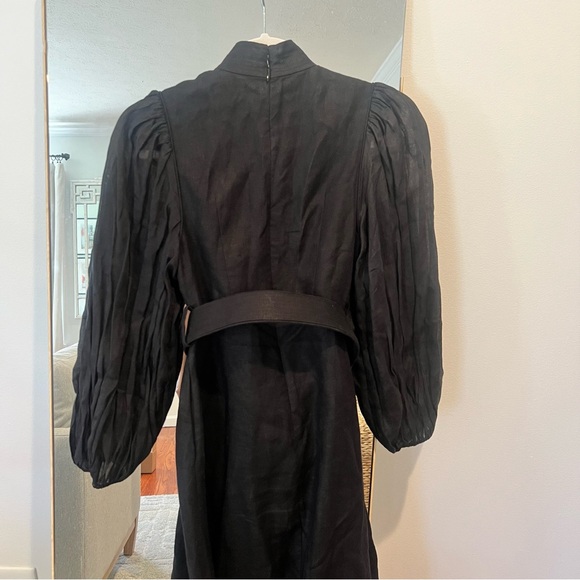Linen Zimmermann Long Sleeve Midi Dress - Picture 10 of 12